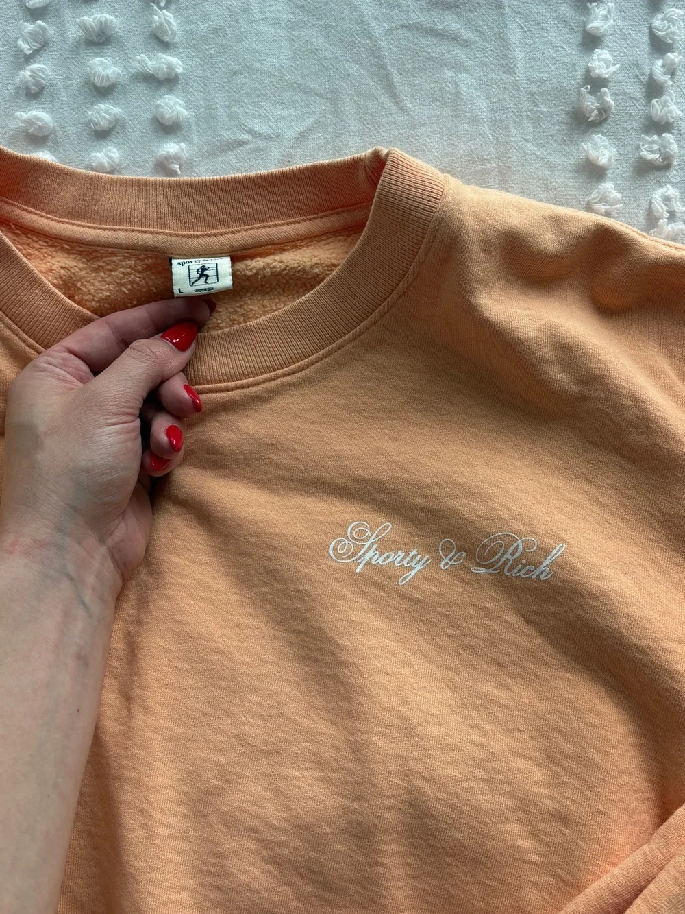 Sporty & Rich Peachy Crewneck Sweatshirt - Picture 3 of 3